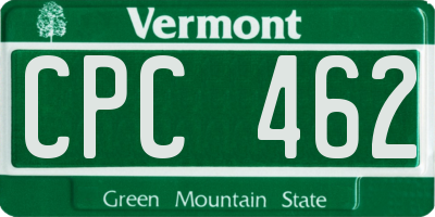 VT license plate CPC462
