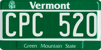 VT license plate CPC520