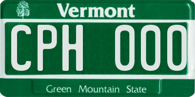 VT license plate CPH000