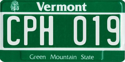 VT license plate CPH019