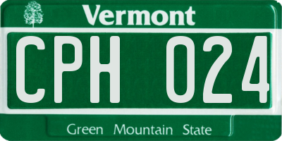 VT license plate CPH024
