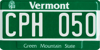 VT license plate CPH050
