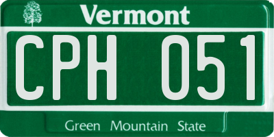 VT license plate CPH051