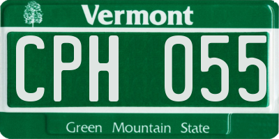VT license plate CPH055