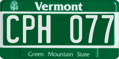 VT license plate CPH077