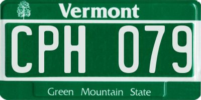 VT license plate CPH079