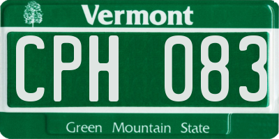 VT license plate CPH083