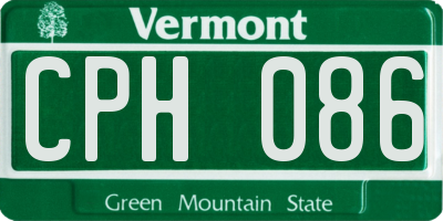 VT license plate CPH086