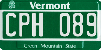 VT license plate CPH089