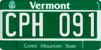 VT license plate CPH091
