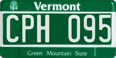 VT license plate CPH095