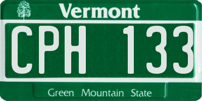 VT license plate CPH133