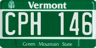 VT license plate CPH146
