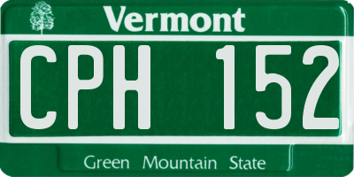VT license plate CPH152