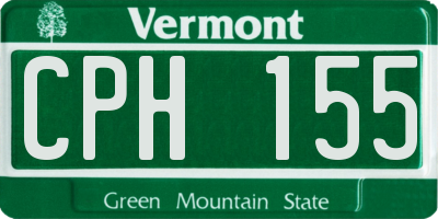 VT license plate CPH155