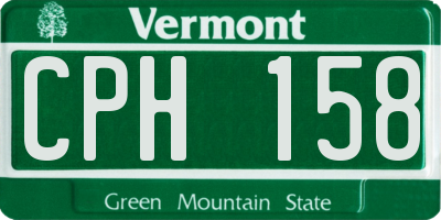 VT license plate CPH158