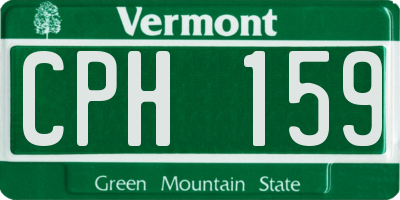 VT license plate CPH159