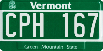VT license plate CPH167
