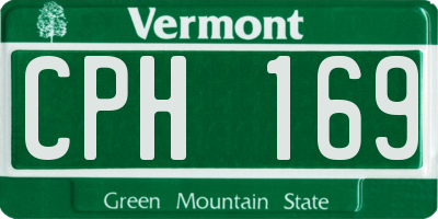 VT license plate CPH169
