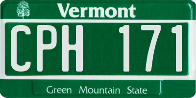 VT license plate CPH171
