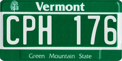 VT license plate CPH176