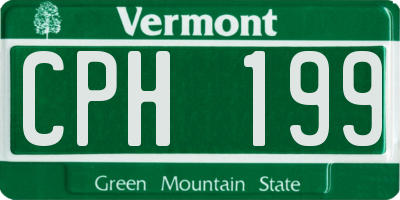 VT license plate CPH199