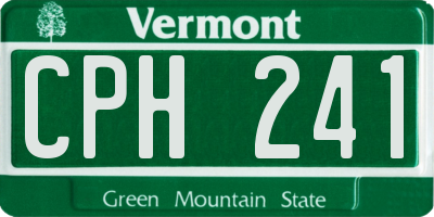 VT license plate CPH241
