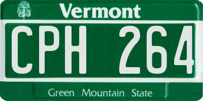 VT license plate CPH264