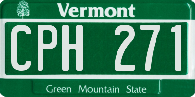 VT license plate CPH271
