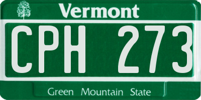 VT license plate CPH273