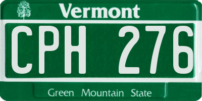 VT license plate CPH276