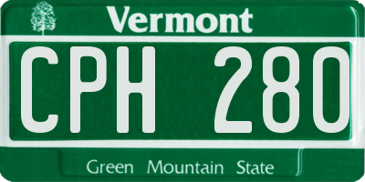VT license plate CPH280