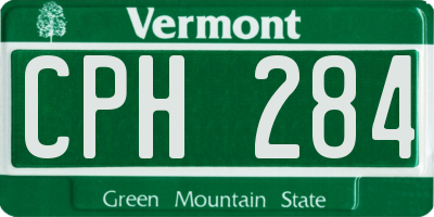 VT license plate CPH284
