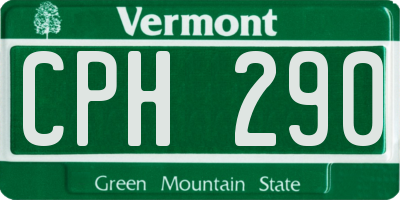 VT license plate CPH290