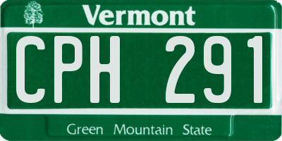 VT license plate CPH291