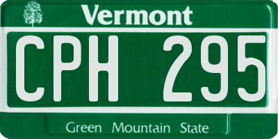 VT license plate CPH295