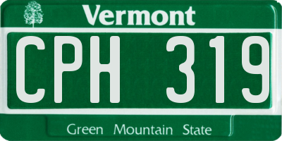 VT license plate CPH319