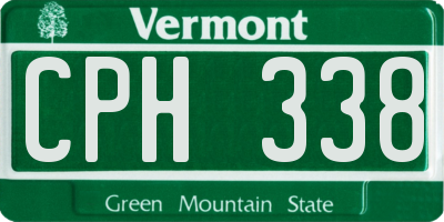 VT license plate CPH338