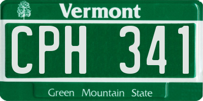 VT license plate CPH341