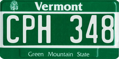 VT license plate CPH348