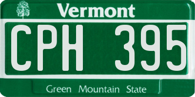 VT license plate CPH395