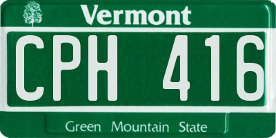 VT license plate CPH416