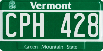 VT license plate CPH428