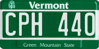 VT license plate CPH440