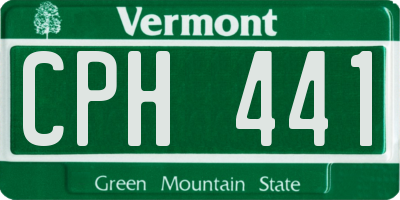VT license plate CPH441