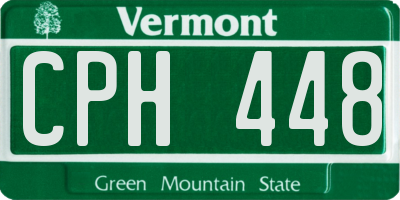 VT license plate CPH448