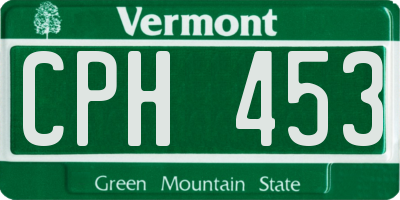 VT license plate CPH453