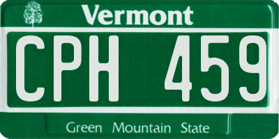 VT license plate CPH459
