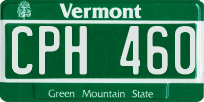 VT license plate CPH460
