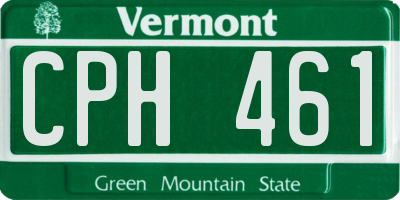 VT license plate CPH461